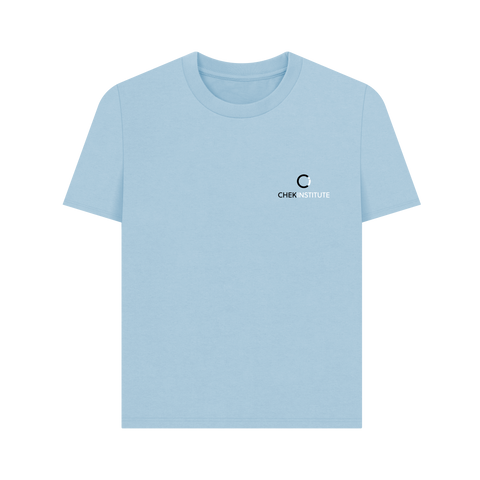 Milky Blue Printed T-shirt Front