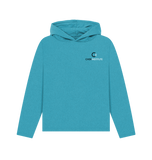 Ocean Blue Recycled Hoody Front