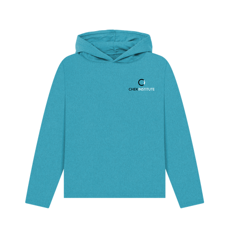 Ocean Blue Recycled Hoody Front