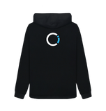 Black Printed Sweater Back