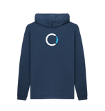 Navy Printed Hoody Back