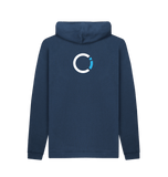 Navy Printed Hoody Back