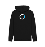 Black Printed Hoody Back