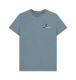 Stone Blue Printed T-shirt Front