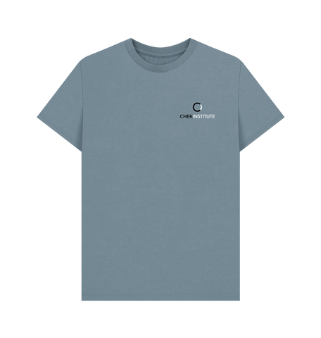 Stone Blue Printed T-shirt Front