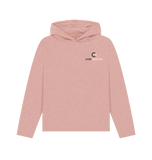 Sunset Pink Recycled Hoody Front